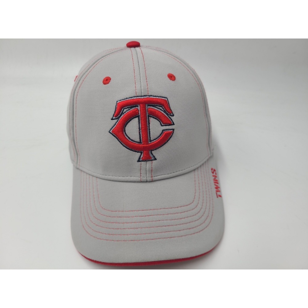 Minnesota Twins Fan Favorite Adjustable Hat Cap Polyester Blend Men MLB Gray Red